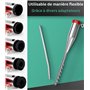 Manchon de Sol pour sèche-Linge Rotatif Ø25-55mm ancrage au Sol Pied de Parasol Pointe de Terre Manchon à Visser pour Plage Ancr