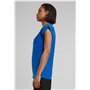 Build Your Brand Femme À Épaules Dénudées pour T-Shirt, Bleu Vif, M EU