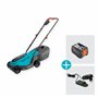 Gardena -14629-20 - Tondeuse à Gazon sans Fil Gardena Easymax 30-18 V Prête à l'emploi, Largeur de Coupe de 30 Cm, Batterie Powe