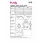 Burda kids Patron de couture #9219 Peignoir pour enfant avec oreilles d'animaux Niveau de couture 2 (léger) Taille 104-146