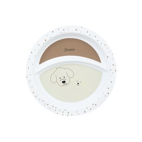 Sterntaler Assiette pour bébé en matériaux de qualité supérieure - Vaisselle pour bébé avec socle antidérapant - Assiette pour e
