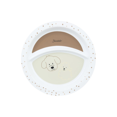 Sterntaler Assiette pour bébé en matériaux de qualité supérieure - Vaisselle pour bébé avec socle antidérapant - Assiette pour e