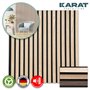 KARAT Panneaux acoustiques - Panneaux muraux avec placage en bois véritable pour une acoustique agréable dans la pièce - Mur à l
