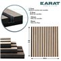 KARAT Panneaux acoustiques - Panneaux muraux avec placage en bois véritable pour une acoustique agréable dans la pièce - Mur à l