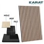 KARAT Panneaux acoustiques - Panneaux muraux avec placage en bois véritable pour une acoustique agréable dans la pièce - Mur à l