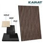 KARAT Panneaux acoustiques - Panneaux muraux avec placage en bois véritable pour une acoustique agréable dans la pièce - Mur à l