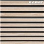 KARAT Panneaux acoustiques - Panneaux muraux avec placage en bois véritable pour une acoustique agréable dans la pièce - Mur à l