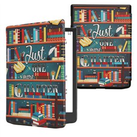 kwmobile Étui Compatible avec Pocketbook InkPad 4 / Color 3 / Color 2 Coque - Étui à Rabat magnétique Tablette eReader Similicui