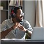 kwmobile 2X Coussinet Compatible avec Jabra Elite 45h Coussinet - Coussinets en Mousse pour Casque Audio - Noir