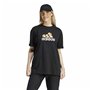 T-shirt à manches courtes femme Adidas Flower Pack Bos Noir