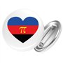 Huuraa badge Drapeau de la fierté LGBTQ Pi-Polyamour Taille de la broche cadeau 59 mm Drapeau de la fierté LGBTQ Pi-Polyamour ac
