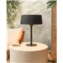 Chauffage de Terrasse Moderne en Acier Autoportant Électrique 1500 W Halogène Portatif Accessoire de Jardin Patio Noir Olleria
