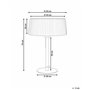 Chauffage de Terrasse Moderne en Acier Autoportant Électrique 1500 W Halogène Portatif Accessoire de Jardin Patio Noir Olleria