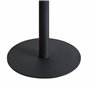 Chauffage de Terrasse Moderne en Acier Autoportant Électrique 1500 W Halogène Portatif Accessoire de Jardin Patio Noir Olleria