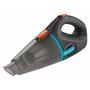 Gardena aspirateur à main d’extérieur EasyClean Li + station de charge murale : aspirateur sur batterie pour particules humides