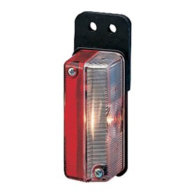 HELLA 2XS 005 020-011 Feu d'encombrement - 12/24V - Montage en saillie - Couleur du voyant: limpide/rouge - Montage en saillie l