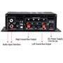 Mini amplificateur de puissance audio 400W + 400W, amplificateur de haut-parleur récepteur Bluetooth 5.0 2.0 CH avec alimentatio