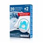 Dustwave® 20 Sac d'aspirateur pour Siemens VSZ6GPX1 Z6.0 Extreme Green Power - très efficace avec fermeture hygiénique & Microfi