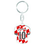 daged Porte-clés Monaco - En forme de maillot - Revêtement en résine - Effet 3D + autocollant - Fonctionnalité pratique, multico