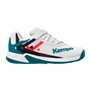 Kempa Garçon Unisex Kinder Wing 2.0 Junior Chaussures de Handball, weiß/Rot/Schwarz, 30 EU