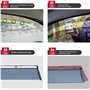 LJCXZS Deflecteur Vitre Voiture pour BMW X1 U11 2023 2024,Déflecteurs Vent d'air Déflecteurs Fenêtre Latérale Déflecteurs Pluie 