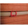 Lot de 50 ressorts à rainure fixe, clip de fixation pour tubes et câbles