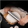 ZMREN Rouleaux à Pâtisserie en 304 Acier Inoxydable, pour la Cuisson de pâte à Pizza, Tarte, Biscuit (32.5CM)