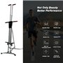 RIEONA Grimpeur Vertical Réglable, Stepper Pliable avec Écran LCD, Multifonction Vertical Climber Stepper, Équipement De Fitness