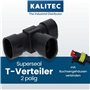 5 mm² I Fiche 2 pôles I Répartiteur 3 voies I Adaptateur multiple pour câblage I Noir
