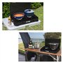 Réchaud à gaz de camping 2 feux Duo + tuyau de gaz et réducteur de pression
