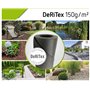 DeRiTex 150g/m² Qualité-Toile Anti-Mauvaises Herbes 25m² (1 m x 25 m)