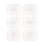 Lot de 6 sets de table lavables en plastique pour 4 photos 10 x 15 cm Format paysage Transparent