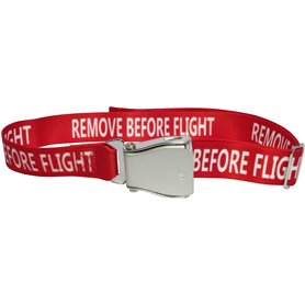 Skybelt Ceinture d'avion REMOVE BEFORE FLIGHT - Rouge