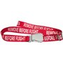 Skybelt Ceinture d'avion REMOVE BEFORE FLIGHT - Rouge