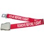 Skybelt Ceinture d'avion REMOVE BEFORE FLIGHT - Rouge
