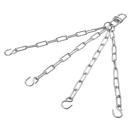 Bad Company Chaîne en acier pour sac de frappe et punching ball Chromé 48 cm