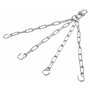 Bad Company Chaîne en acier pour sac de frappe et punching ball Chromé 48 cm