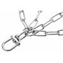 Bad Company Chaîne en acier pour sac de frappe et punching ball Chromé 48 cm