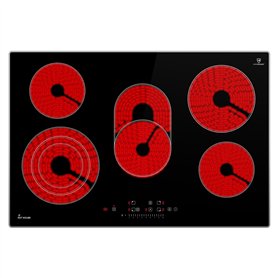 Plaque de cuisson vitrocéramique 80 cm / 8