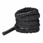 POWRX Corde de combat pour la force et l'endurance - Corde de sport torsadée à 3 cœurs - Corde d'entraînement de fitness pour am
