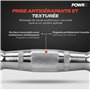 POWRX Haltères de Musculation Hexagonales en Fonte Barre Chromée avec Enveloppe en Caoutchouc Résistant (paire haltere poids 2kg