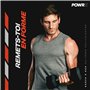 POWRX Haltères de Musculation Hexagonales en Fonte Barre Chromée avec Enveloppe en Caoutchouc Résistant (paire haltere poids 2kg