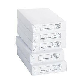SCHÄFER SHOP Lot de 5 paquets de 500 feuilles de papier A4 - 80 g/m² - Pour imprimante laser et fax - Blanc