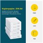 SCHÄFER SHOP Lot de 5 paquets de 500 feuilles de papier A4 - 80 g/m² - Pour imprimante laser et fax - Blanc