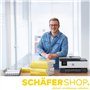 SCHÄFER SHOP Lot de 5 paquets de 500 feuilles de papier A4 - 80 g/m² - Pour imprimante laser et fax - Blanc