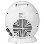 Deuba Radiateur électrique effet cheminée LED transportable 2 niveaux chauffage pour intérieur décoration