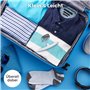 deleyCON Pèse-bagages numérique portable avec écran (jusqu'à 50 kg, batterie incluse) avec crochet pour valise, cuisine, pêche, 