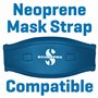 Scubapro Masque Solo Blanc Jupe Noire Kit de détendeur pour plongée en Eau Froide Unisex-Adult, Black-Black, One Size