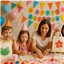 Lot de 5 sacs en tissu non imprimé teinté pour enfants–peinture, broderie, collage – 22 x 27 cm – 100% coton – 2 anses courtes -