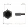 PRODIAMANT Fraises à mortier en carbure de tungstène 12 mm pour meuleuse d'angle Scies à sol en carbure de tungstène avec fileta